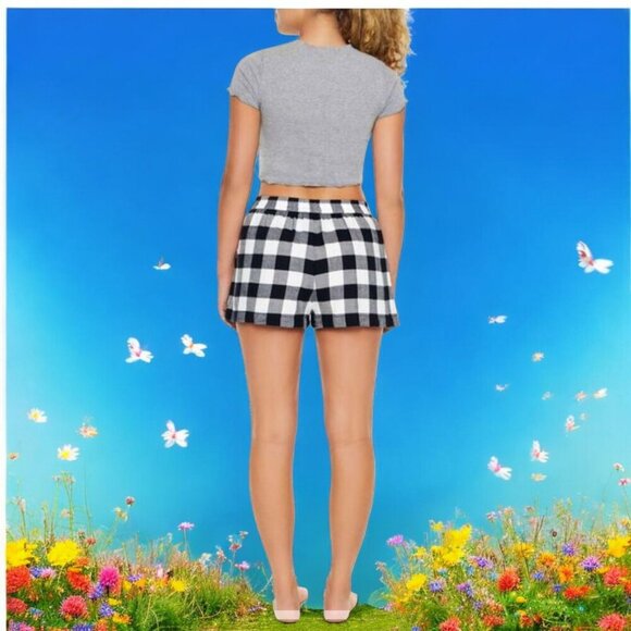 NEW!!! PLAID PAJAMA BOXER SHORTS - BLACK & WHITE - SIZE 2X - Picture 3 of 5